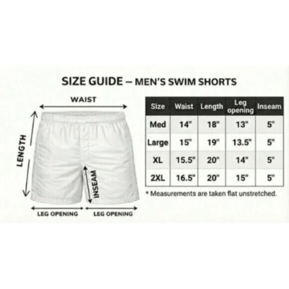 Men’s 2-Pack Quick-Dry Swim Trunks Mesh Liner Beach Board Swim Shorts, 2-Pockets - Picture 2 of 6